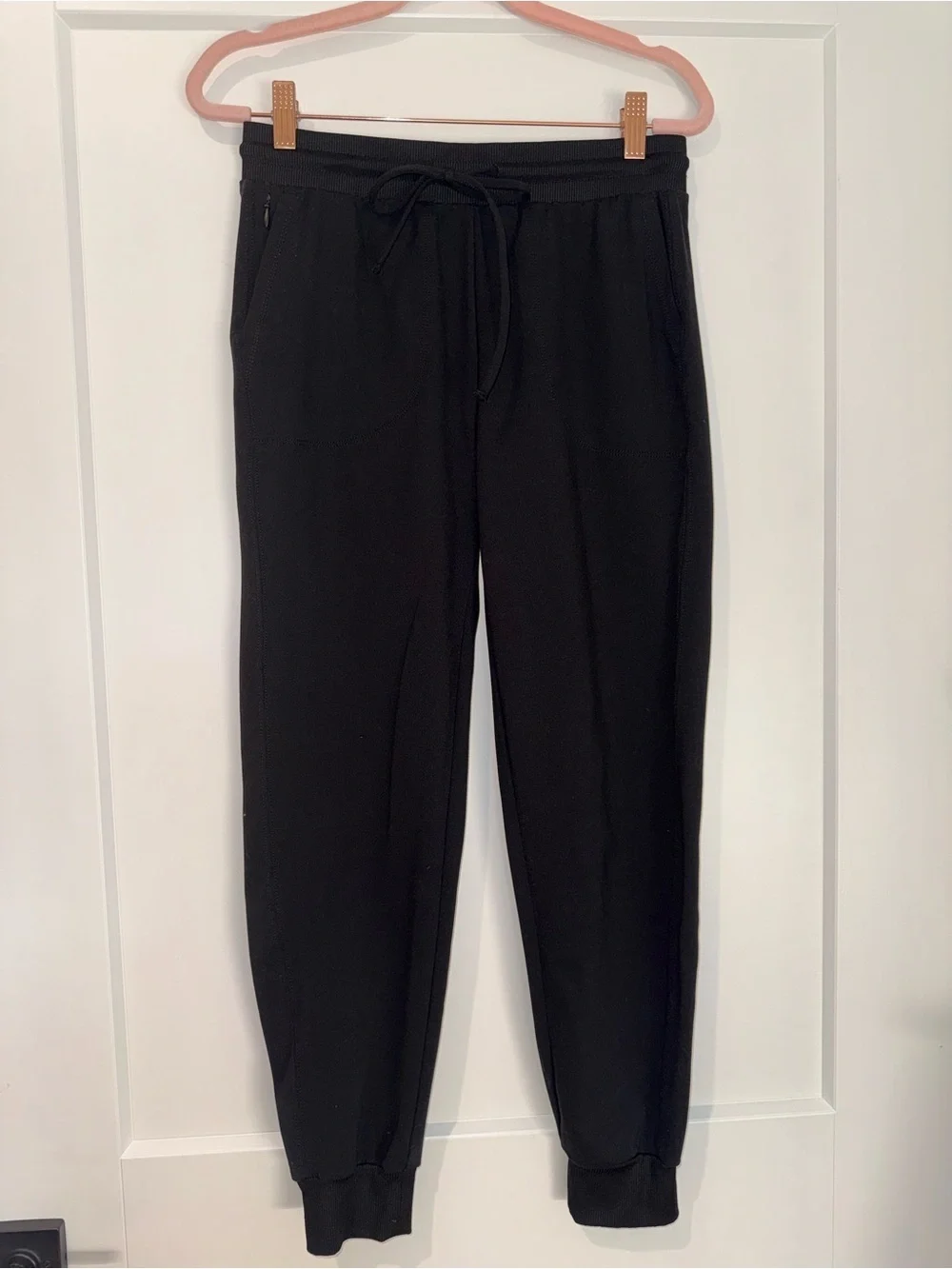 Rachel Zoe Black Jogger Pants Size Small Athleisure Drawstring Stretch